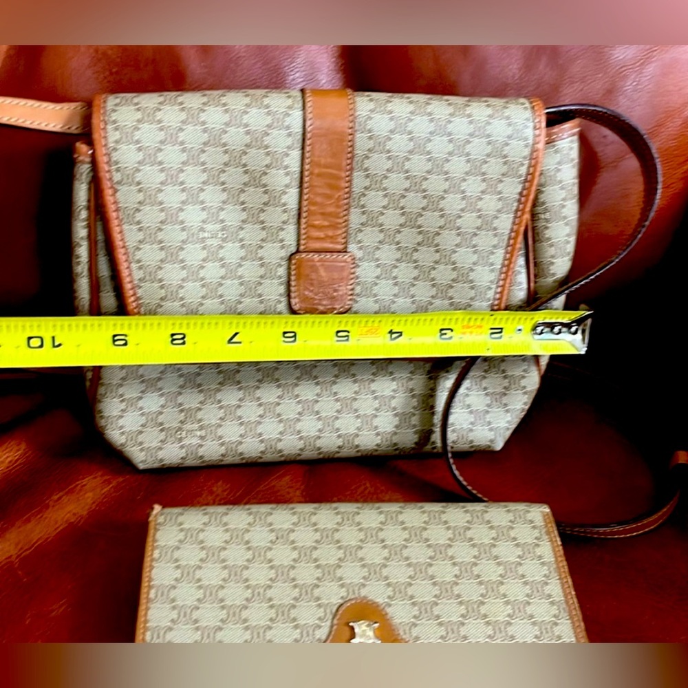 Celine  macadam Beige and Brown Crossbody Bag with Wallet - Picture 6 of 13
